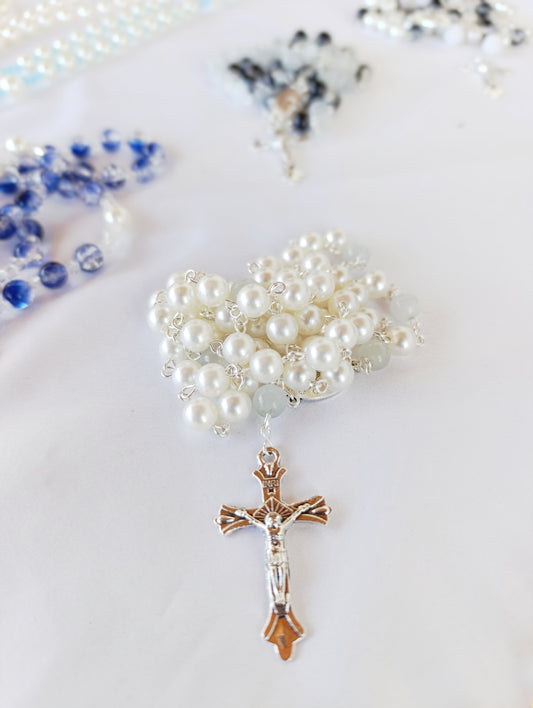✨ Chapelet “Anne” – Foi silencieuse & Espérance, fait main
