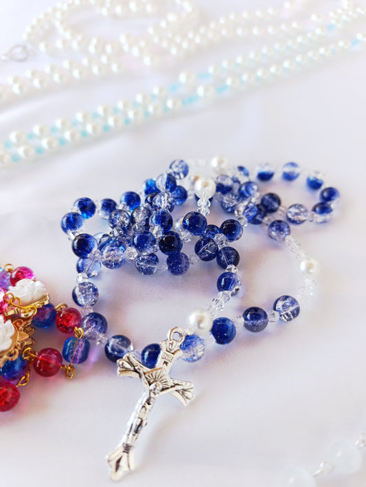 ✨ Chapelet “Sarah” – Promesse & Foi, fait main
