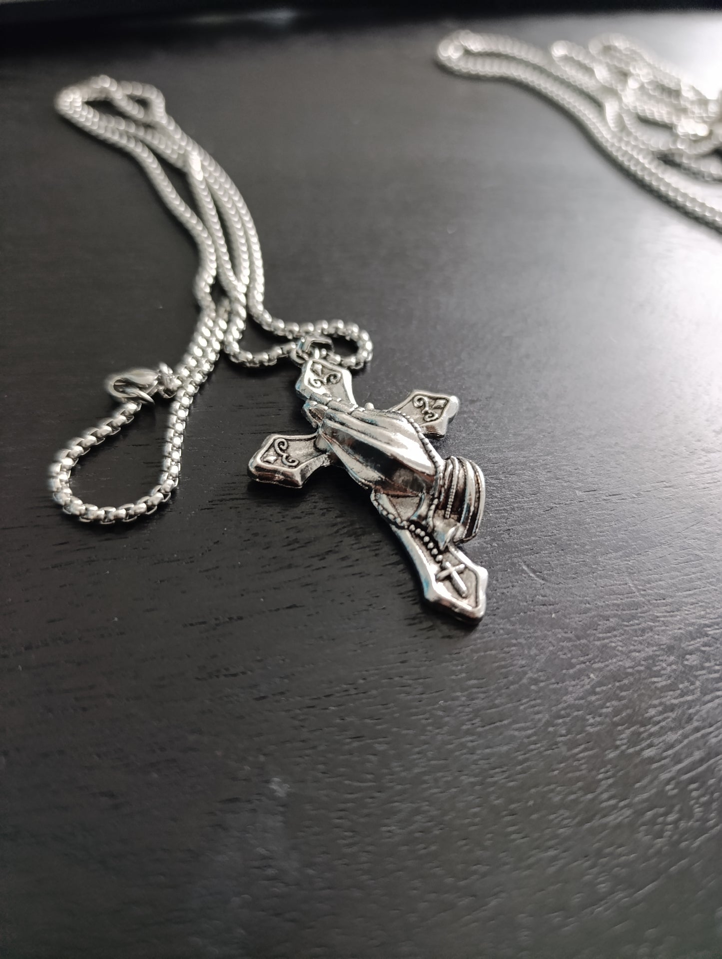 ✝️ Collier homme "Foi en prière"