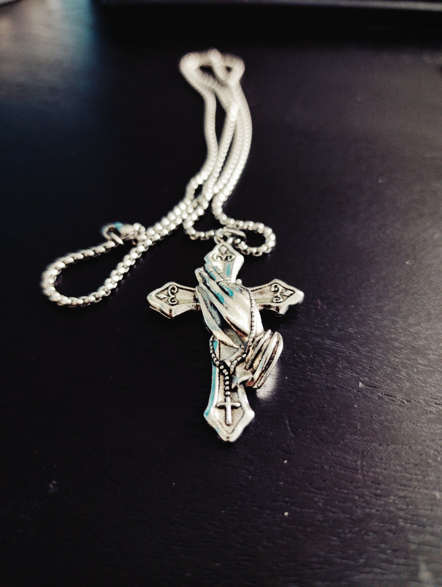 ✝️ Collier homme "Foi en prière"